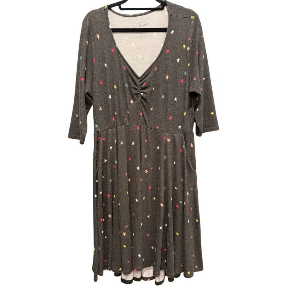 Torrid - Super Soft Plush Star Skater Dress - Picture 4 of 7